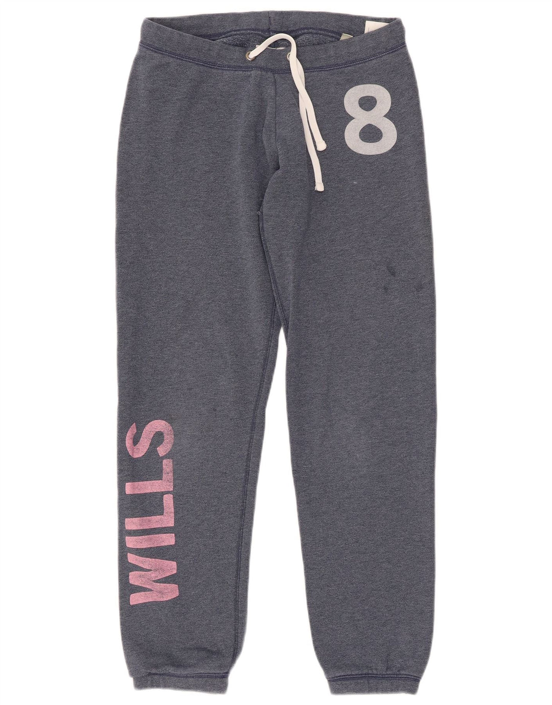 JACK WILLS Grafisk træningsdragt til kvinder Joggers UK 8 Small Navy Blue