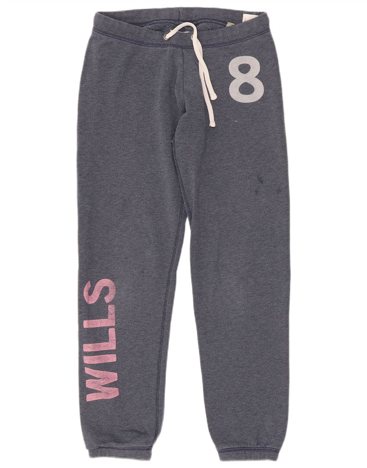 JACK WILLS Grafisk træningsdragt til kvinder Joggers UK 8 Small Navy Blue