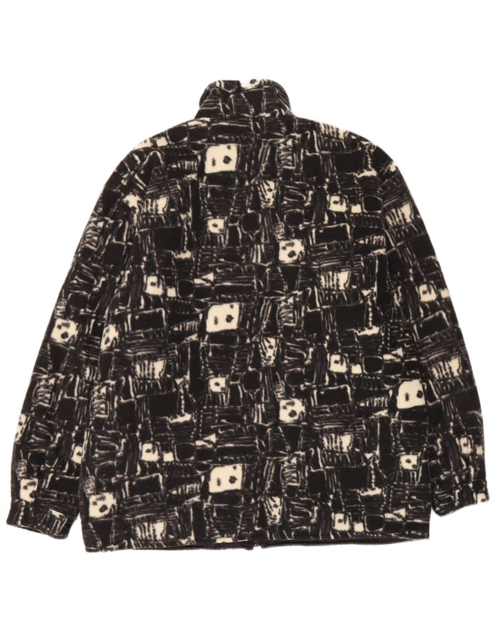 Invicta Fleecejakke til mænd UK 38 Medium Sort Geometrisk Polyester