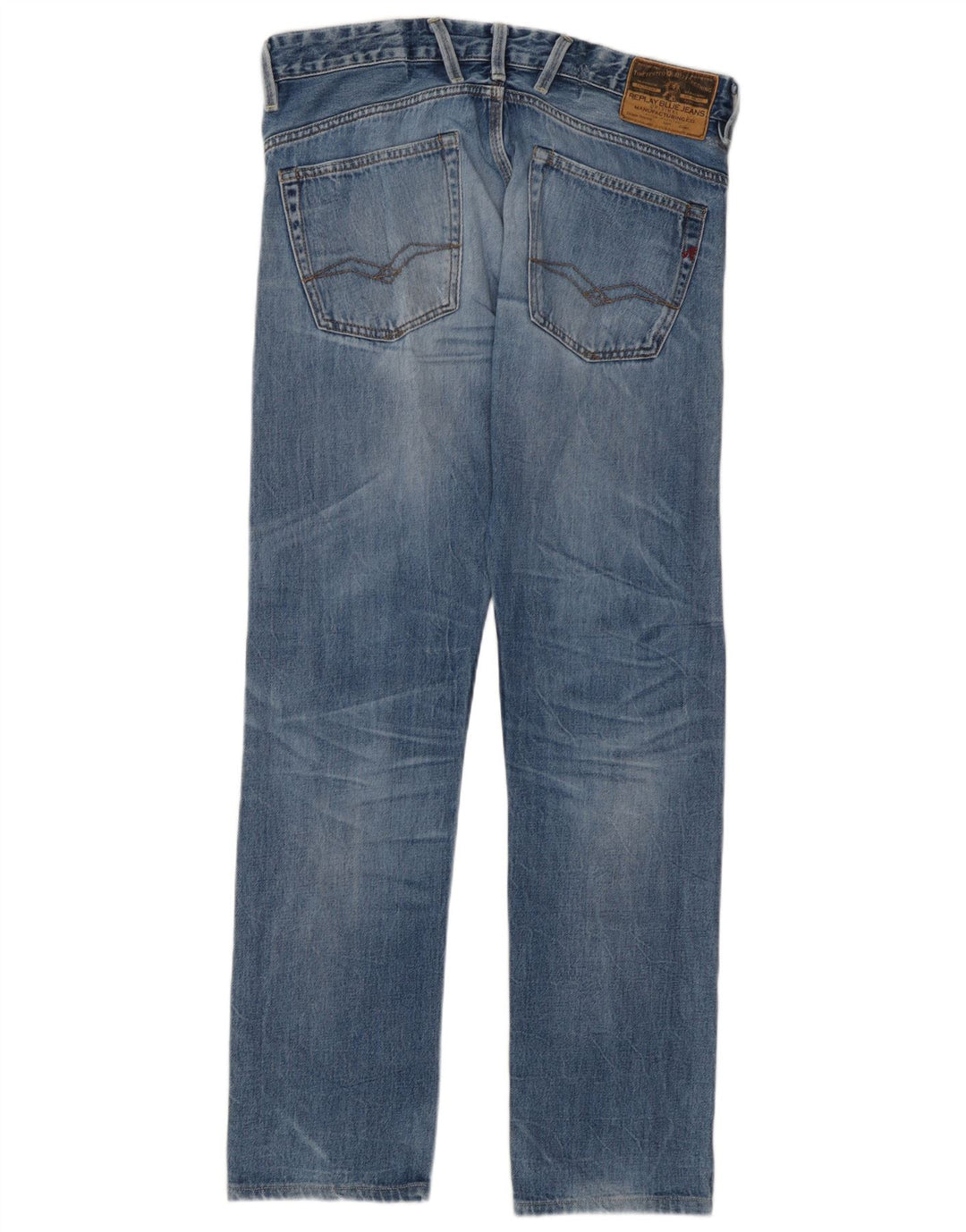Replay Herre Jeto Slim Jeans W32 L30 Blå Bomuld