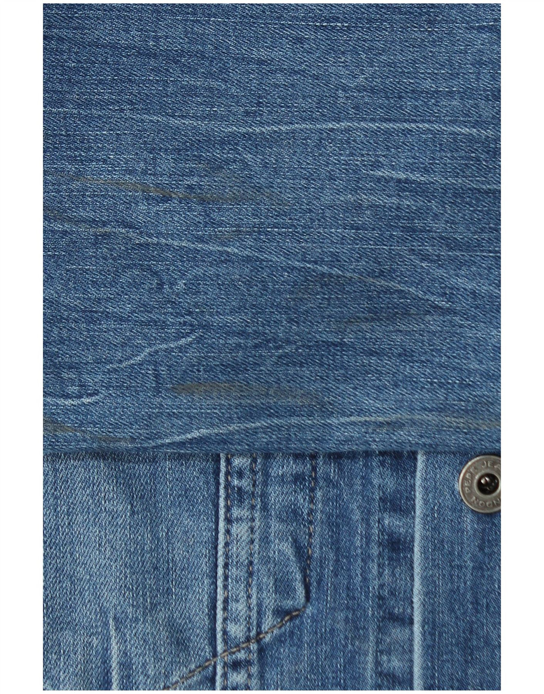 PEPE Jeans Herre denimjakke UK 40 Stor Blå Bomuld