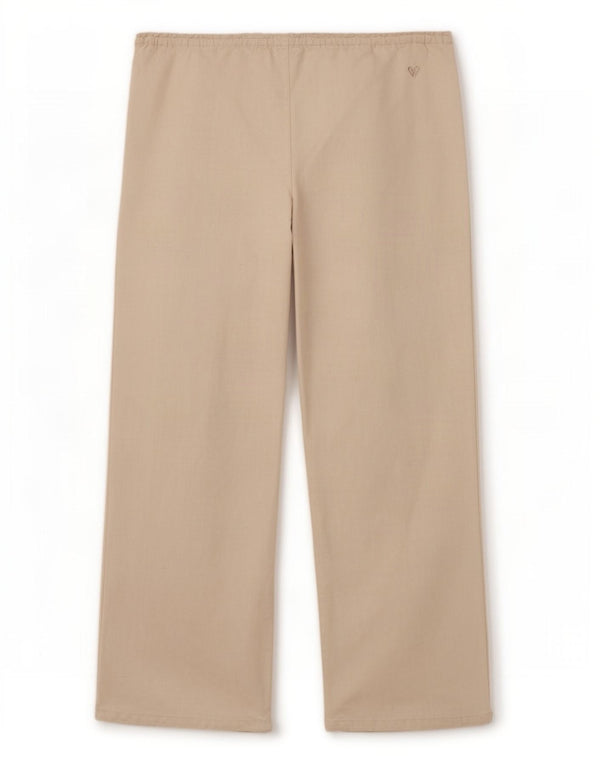 Roxy Womens Wide Leg Casual Bukser Large W34 L30 Beige Linen