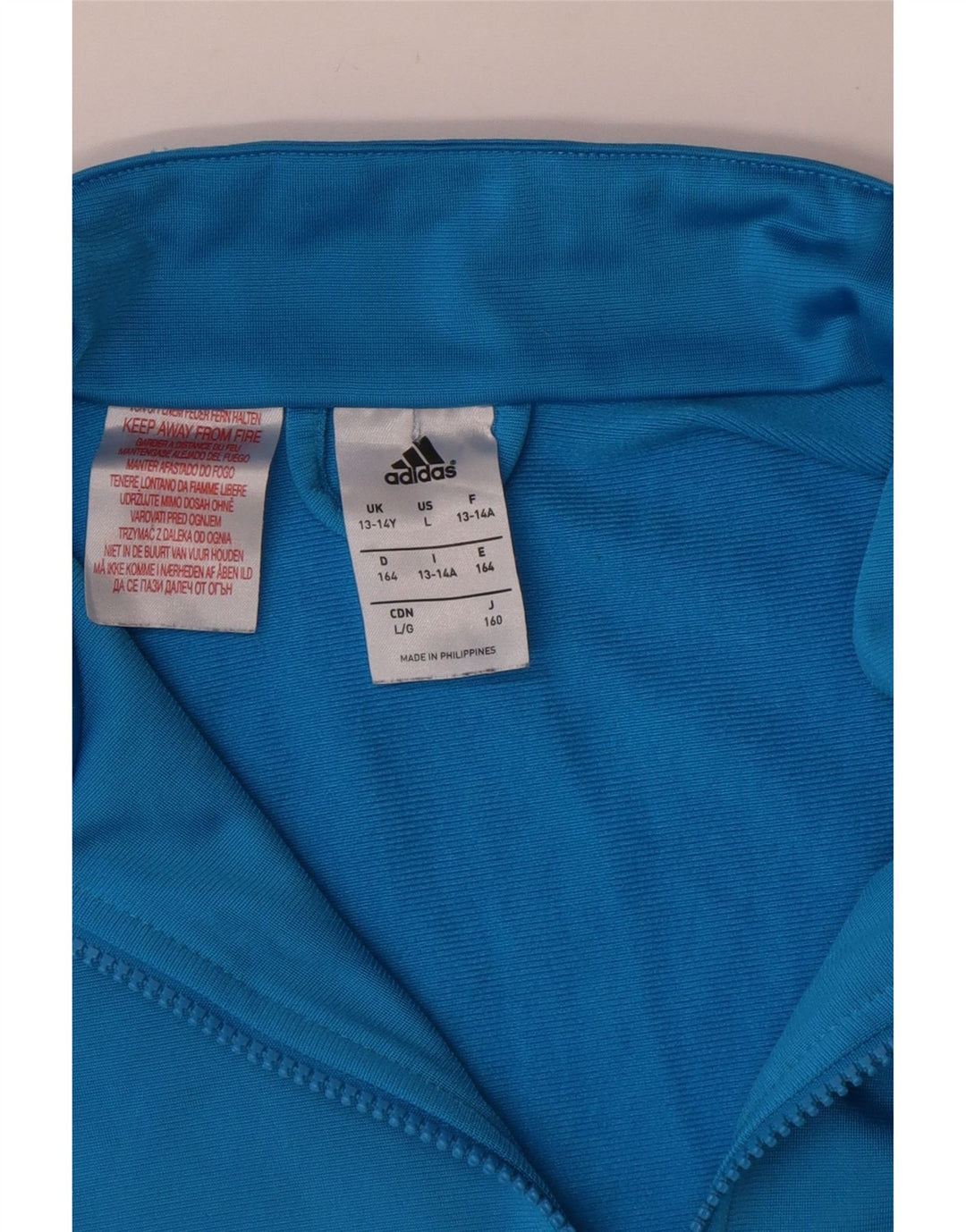 ADIDAS Træningsdragt til drenge Topjakke 13-14 År Blå Polyester
