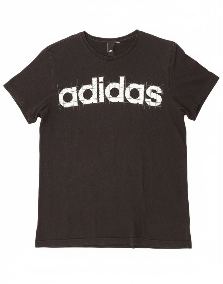 Adidas Grafisk T-shirt top til mænd, stor sort