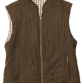 PIKEUR Vendbar quiltet Gilet til kvinder IT 42 Medium Khaki Polyester