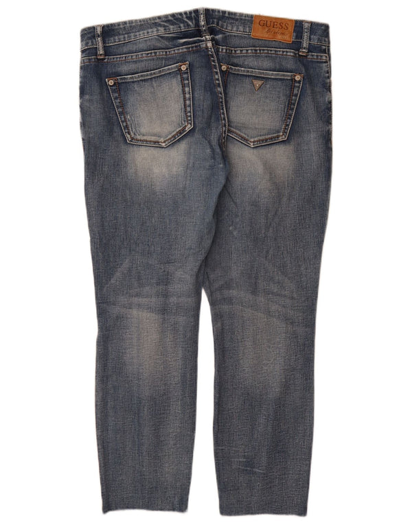 Guess Womens Beverly Crop Skinny Jeans W31 L26 Blå Bomuld