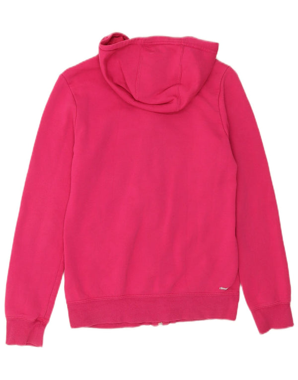 Adidas piger grafisk hættetrøje med lynlås 13-14 år Pink Bomuld Sports