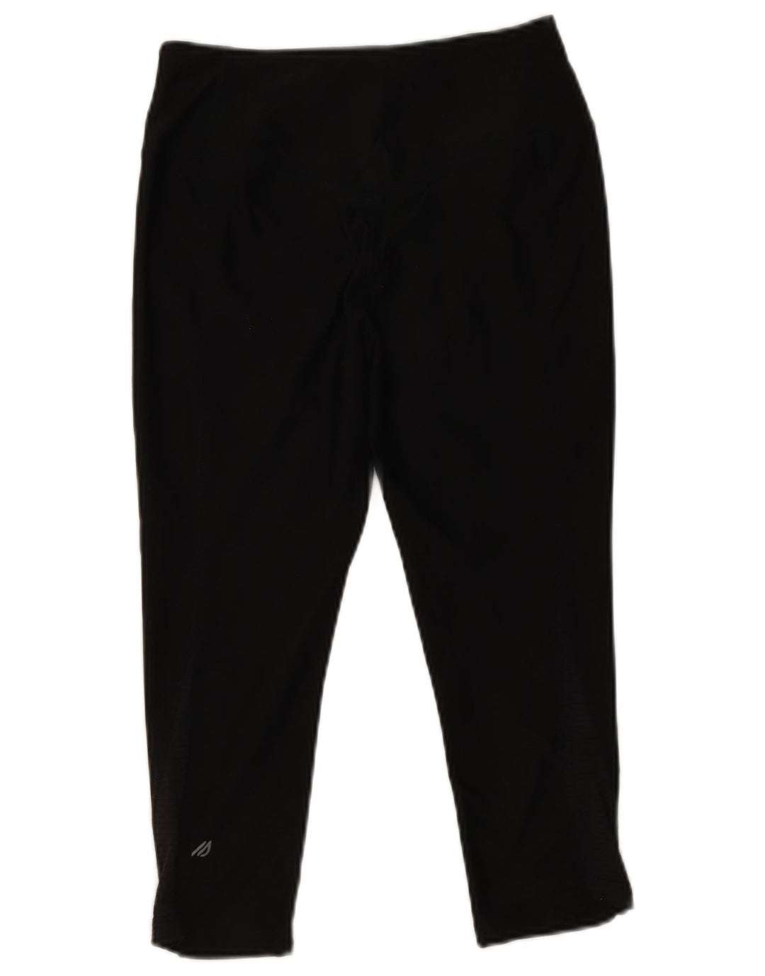 Eddie Bauer Dame Capri Leggings UK 10 Small Black Polyester