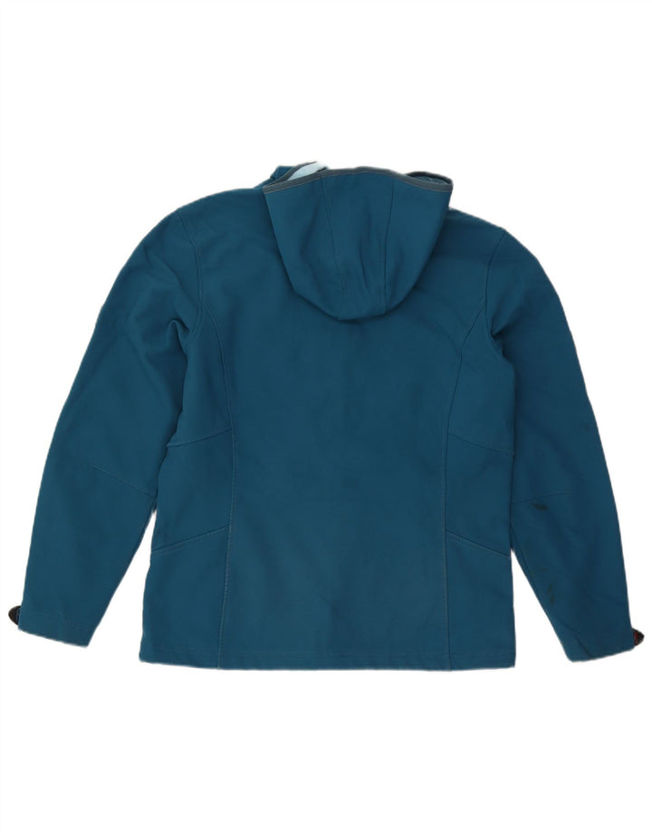 Jack Wolfskin Pige Hooded Windbreaker Jacket 15-16 År Blå Polyester