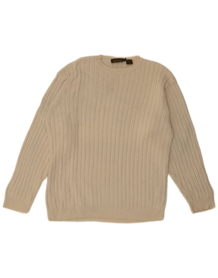 Timberland Herre trøjetrøje med rund hals mellem beige bomuld