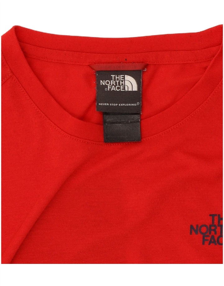 The North Face Herre grafisk T-shirt Top Medium Rød Polyester