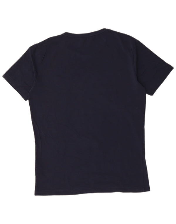 Calvin Klein Jeans Mens Graphic T-Shirt Top 2XL Navy Blue Cotton