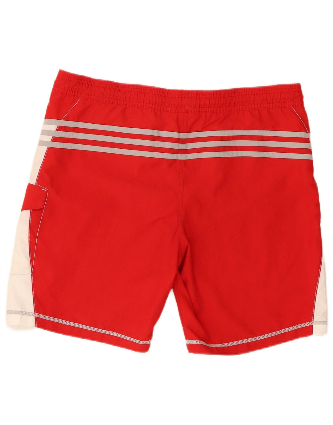 Adidas grafiske badeshorts til mænd Small Red Colourblock Polyester
