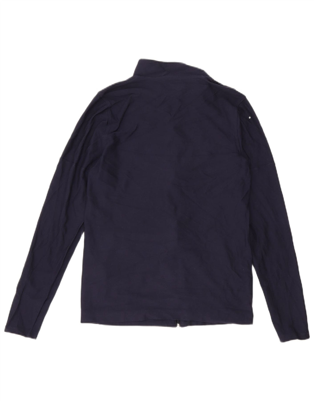 UNDER ARMOUR Womens Tracksuit Top Jacket UK 12 Medium Navy Blue Polyester