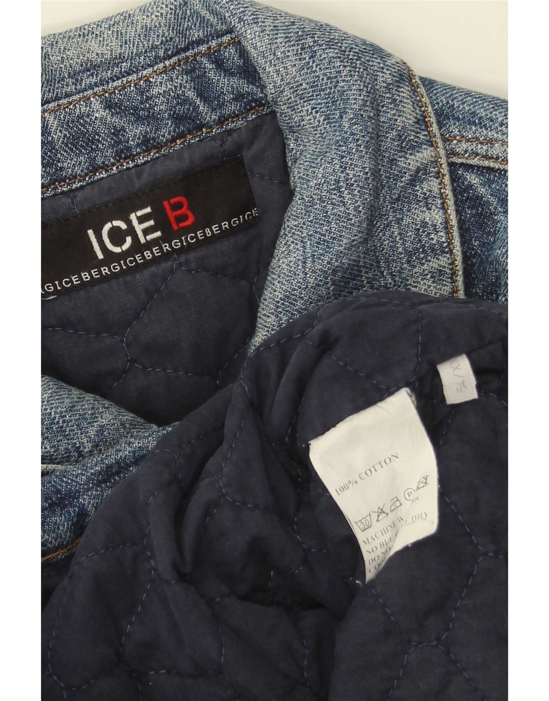 Iceberg Herre Denimjakke IT 54 2XL Blå Bomuld