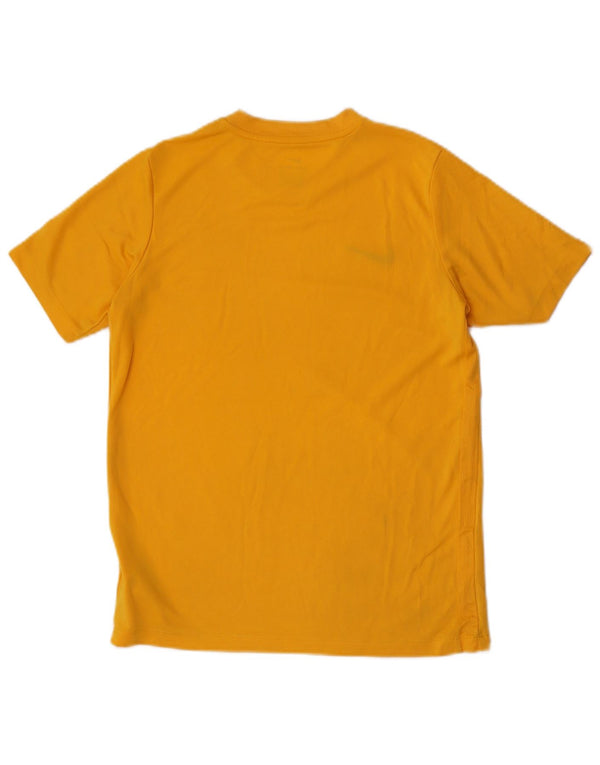 Nike Boys Dri Fit T-Shirt Top 12-13 År Stor Gul Polyester