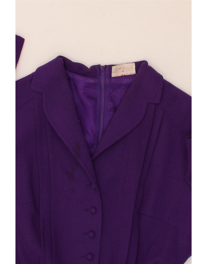 YOUR SIXTH SENSE Womens Long Sleeve Basic Dress IT 42 Medium Purple Vintage Your Sixth Sense and Second-Hand Your Sixth Sense from Messina Hembry 