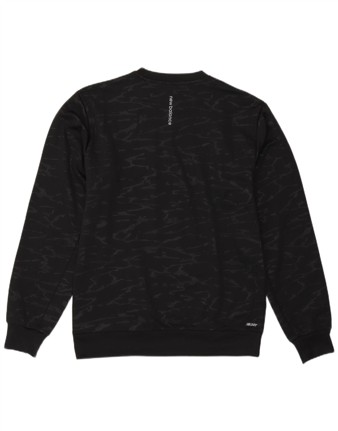 New Balance Herre Sweatshirt Jumper Lille Sort Camouflage Polyester