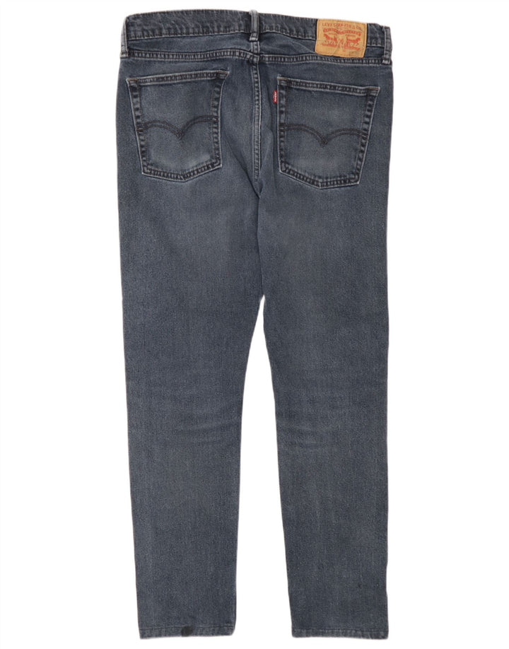 Levi's Slim Jeans til mænd W34 L30 Marineblå bomuld
