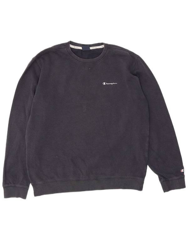 Champion Herre Sweatshirt Jumper XL Marineblå Bomuld
