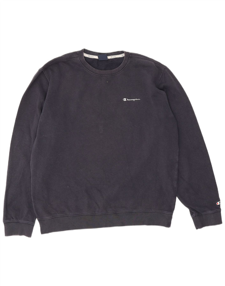 Champion Herre Sweatshirt Jumper XL Marineblå Bomuld