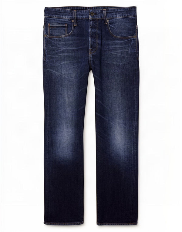 G-Star Straight Jeans til mænd W36 L29 Marineblå Bomuld
