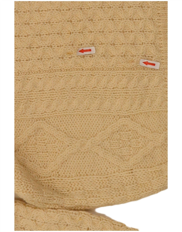 arancrafts Herre Crew Neck Jumper Sweater Medium Beige Uld