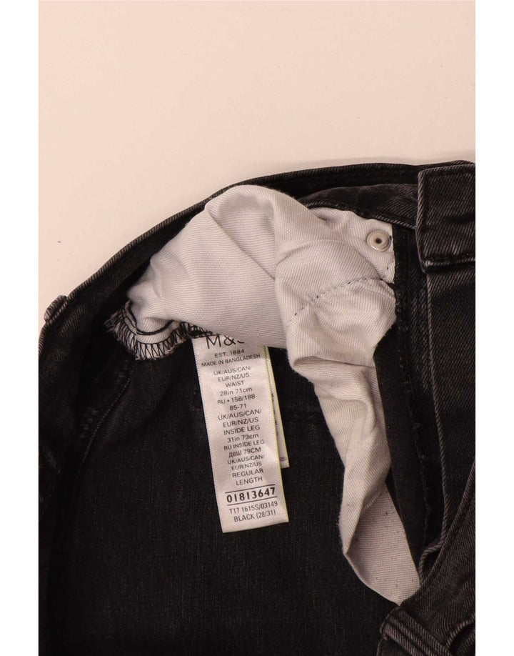 Marks & Spencer Herre Slim Jeans W28 L31 Sort Bomuld
