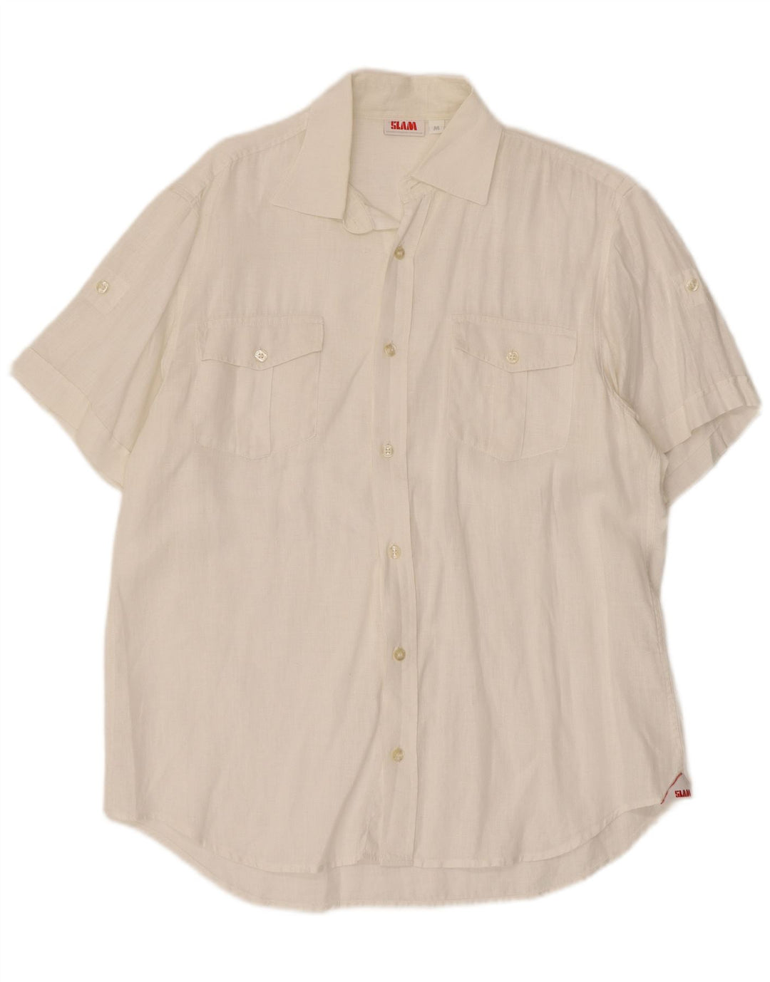 Slam Kortærmet Herreskjorte Medium White