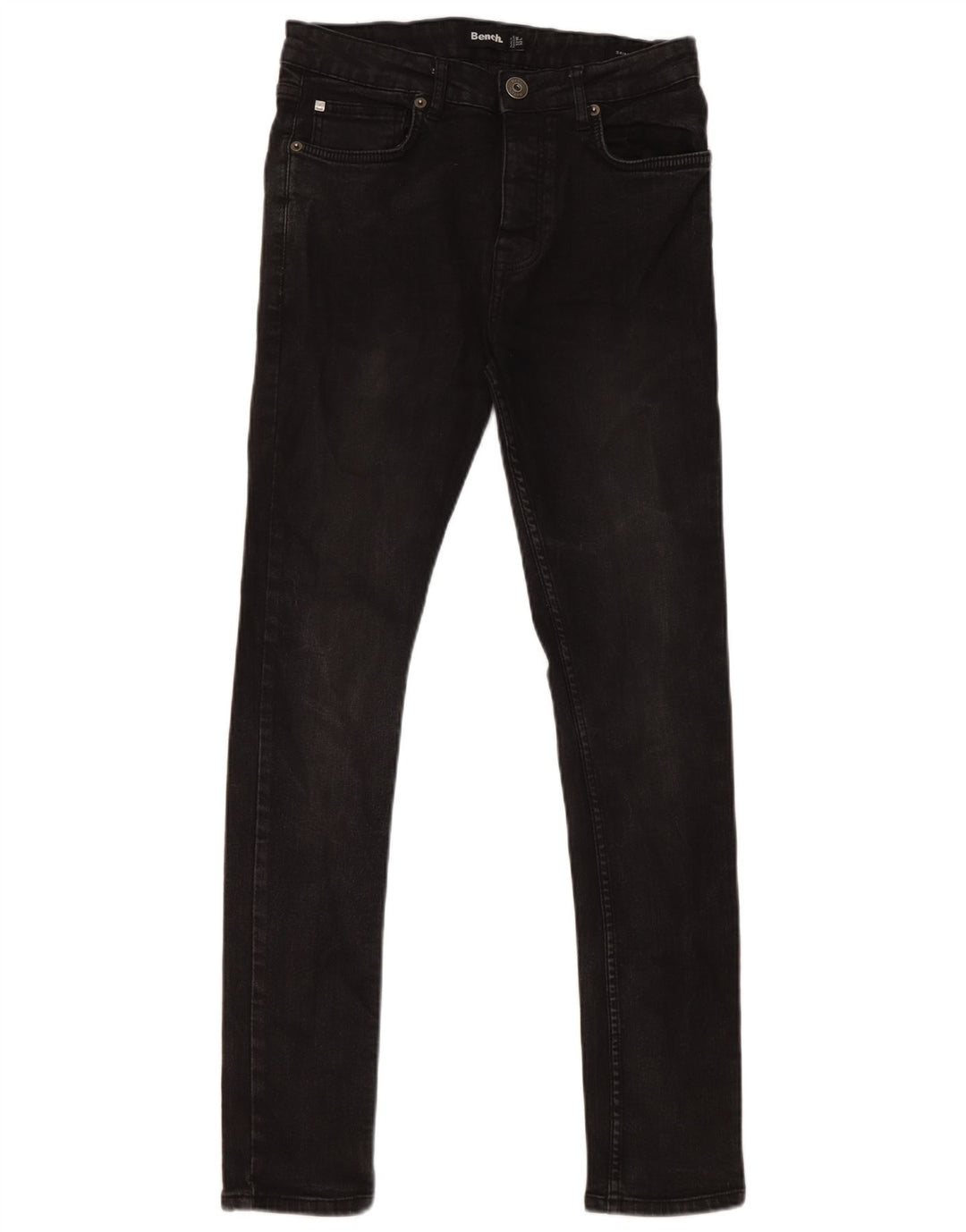 Bænk Herre Skinny Jeans W32 L32 Sort Bomuld
