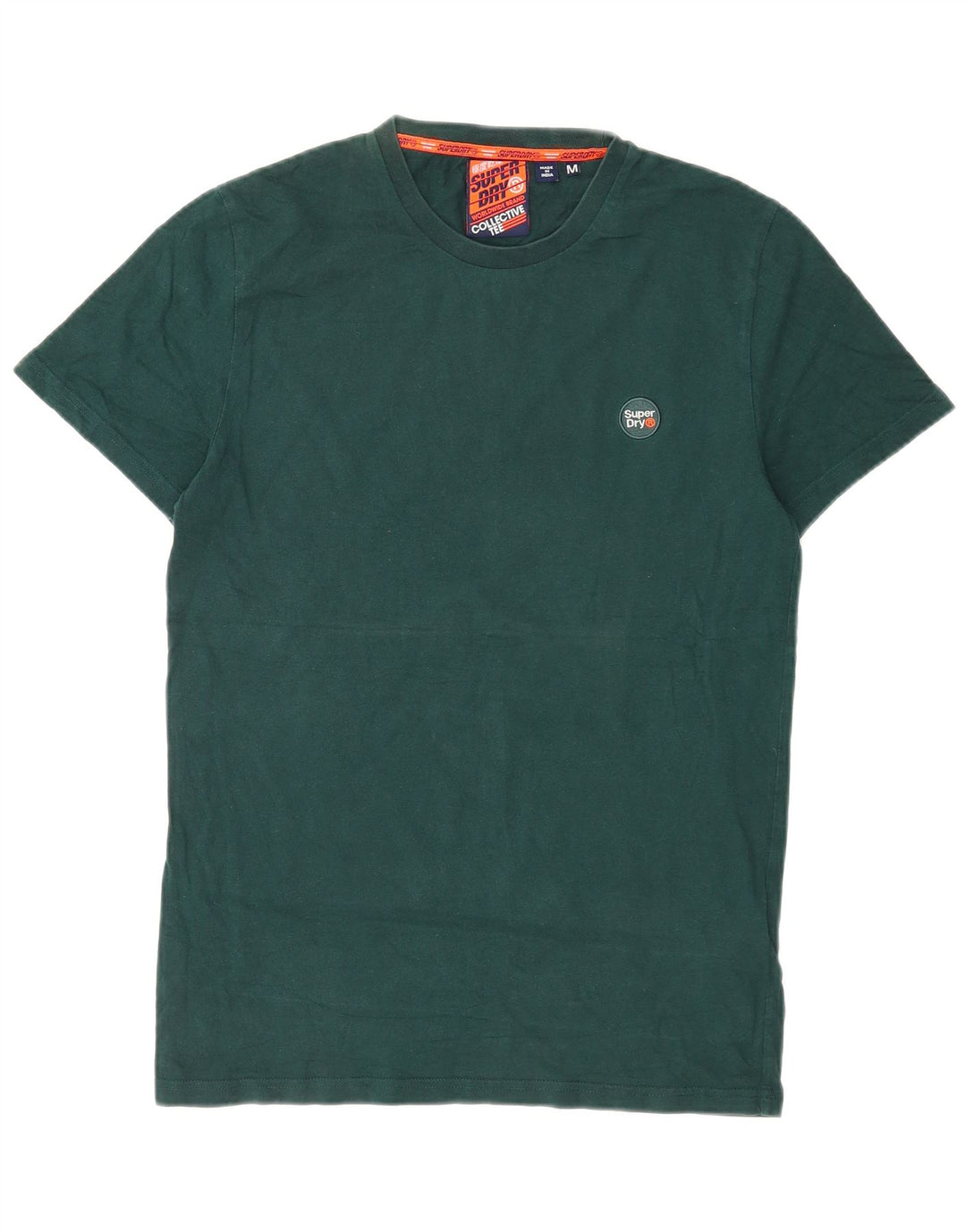 Superdry T-shirt top mellem grøn bomuld til mænd