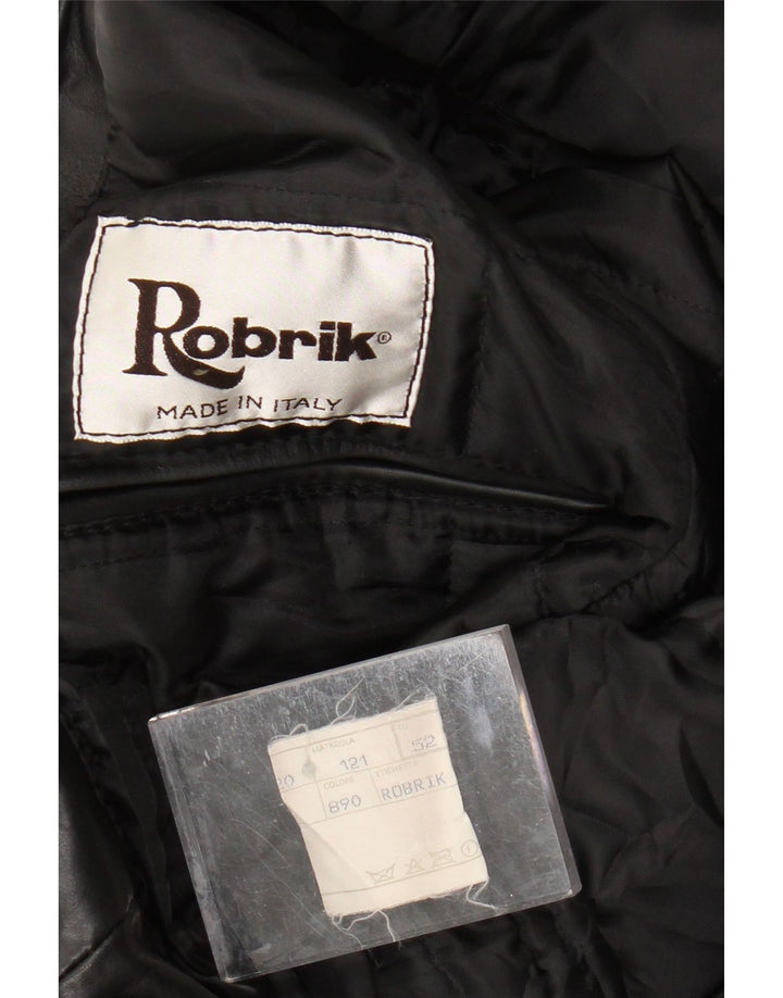 ROBRIK Herre Læderjakke IT 52 XL Sort Læder