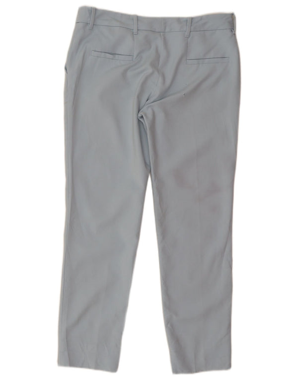 Zara Dame Crop Chino Bukser Medium W30 L26 Blå