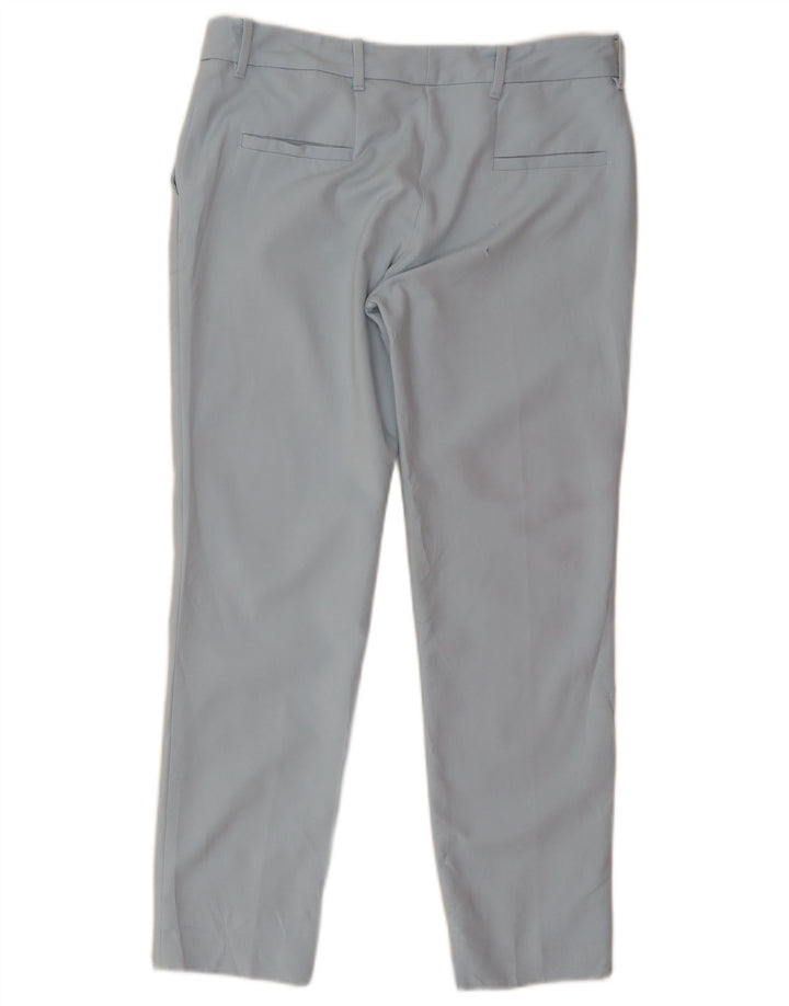 Zara Dame Crop Chino Bukser Medium W30 L26 Blå
