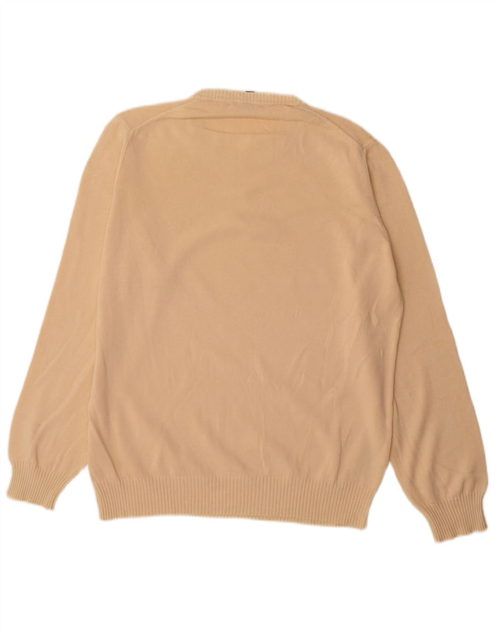 Henry Cottons Herre Crew Neck Jumper Sweater Medium Beige Bomuld