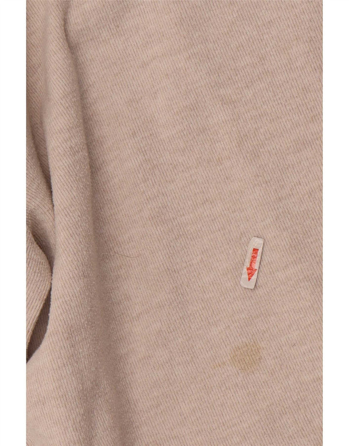 Zara Dame 3/4 Ærm Skift Kjole UK 12 Medium Beige
