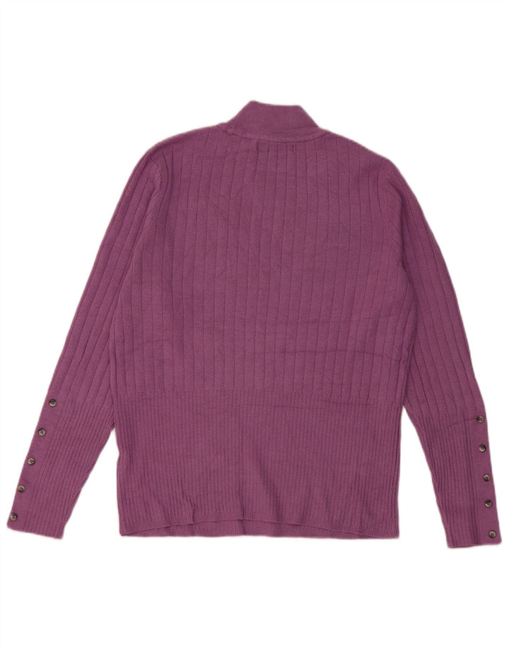 Marks & Spencer Dame Turtle Neck Jumper Sweater UK 14 Medium Purple