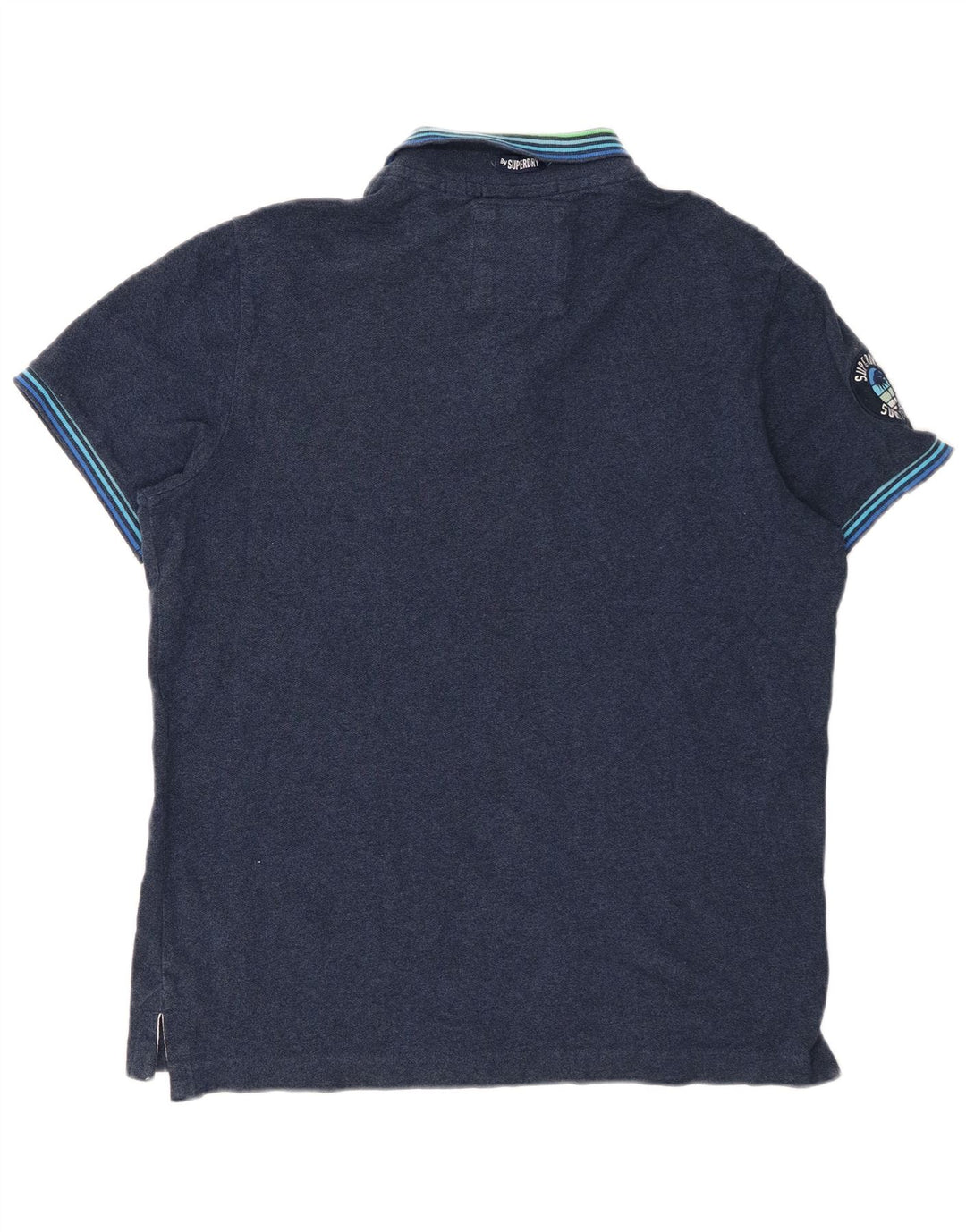 SUPERDRY Grafisk poloshirt til mænd 2XL marineblå