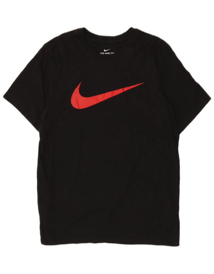 Nike Herre grafisk T-shirt Top Medium Sort Bomuld