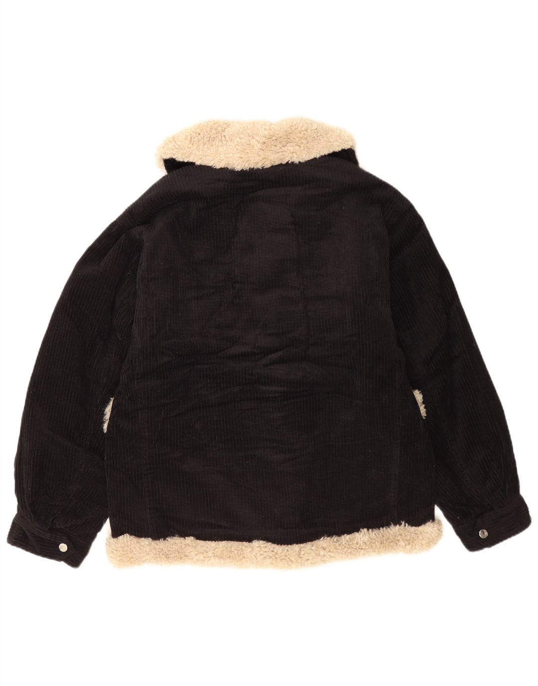 Topshop Dame Oversized Corduroy Jacket UK 8 Small Black Colourblock