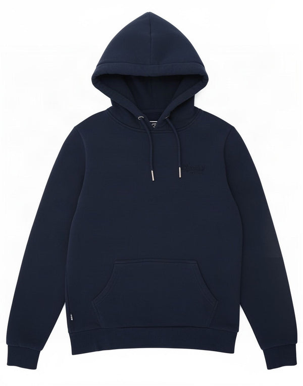 Superdry hættetrøje til kvinder i overstørrelse UK 8 Lille marineblå bomuld