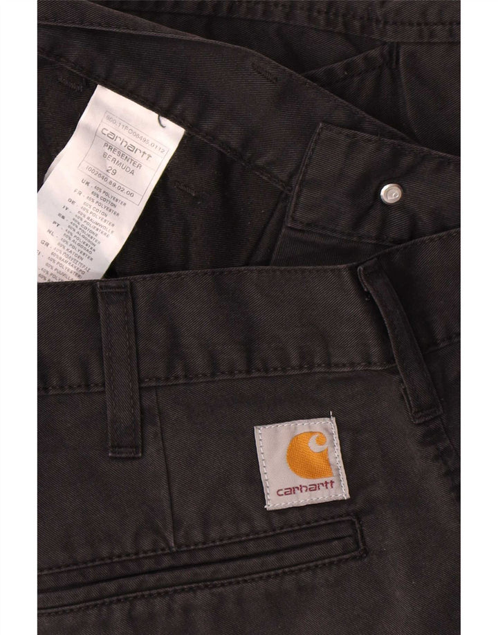 Carhartt Herre Bermuda Shorts W29 Small Black Polyester