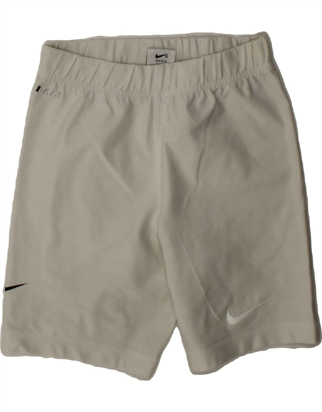 NIKE Womens Dri Fit Sport Shorts US 4/6 Small  White Polyester Vintage Nike and Second-Hand Nike from Messina Hembry 