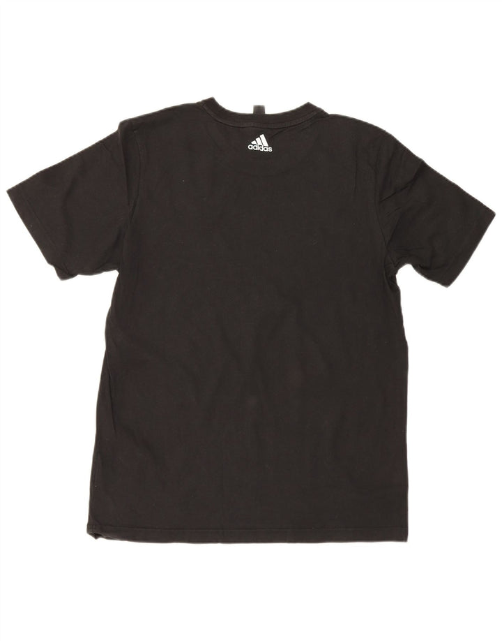 Adidas Herre grafisk T-shirt Top Medium Sort Bomuld