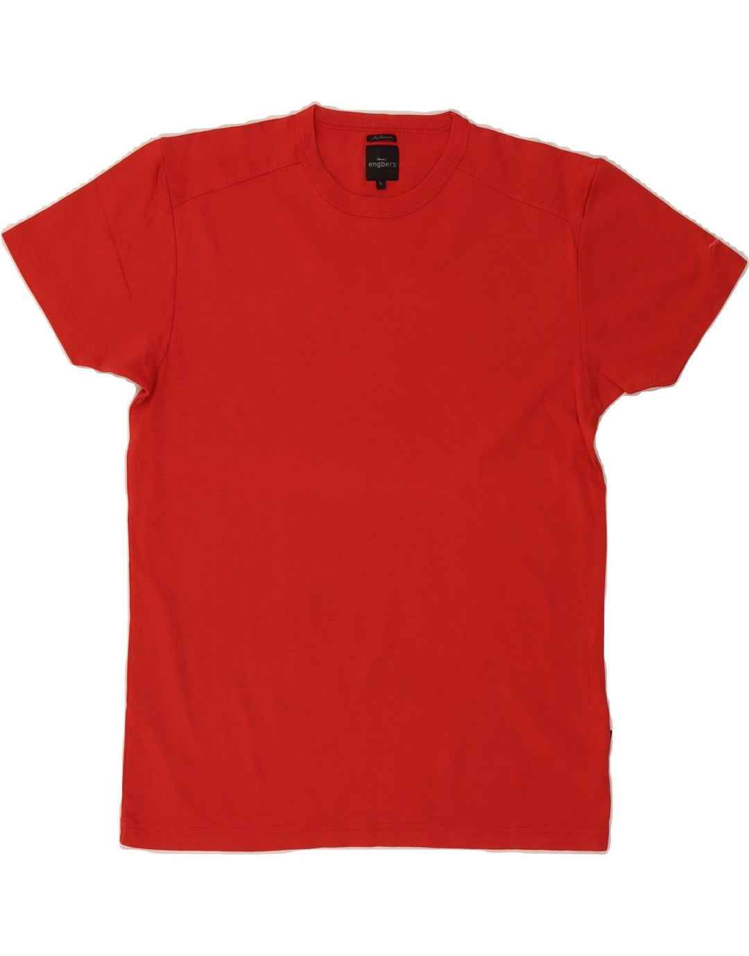 ENGBERS Mens T-Shirt Top Large Red Cotton Vintage Engbers and Second-Hand Engbers from Messina Hembry 