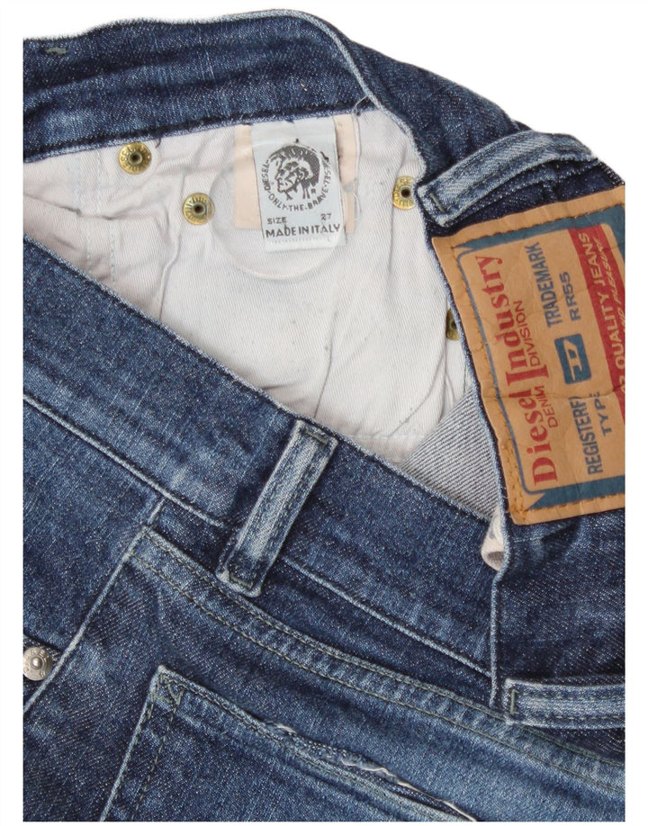 Diesel Dame Bootcut Jeans W27 L29 Blå Bomuld