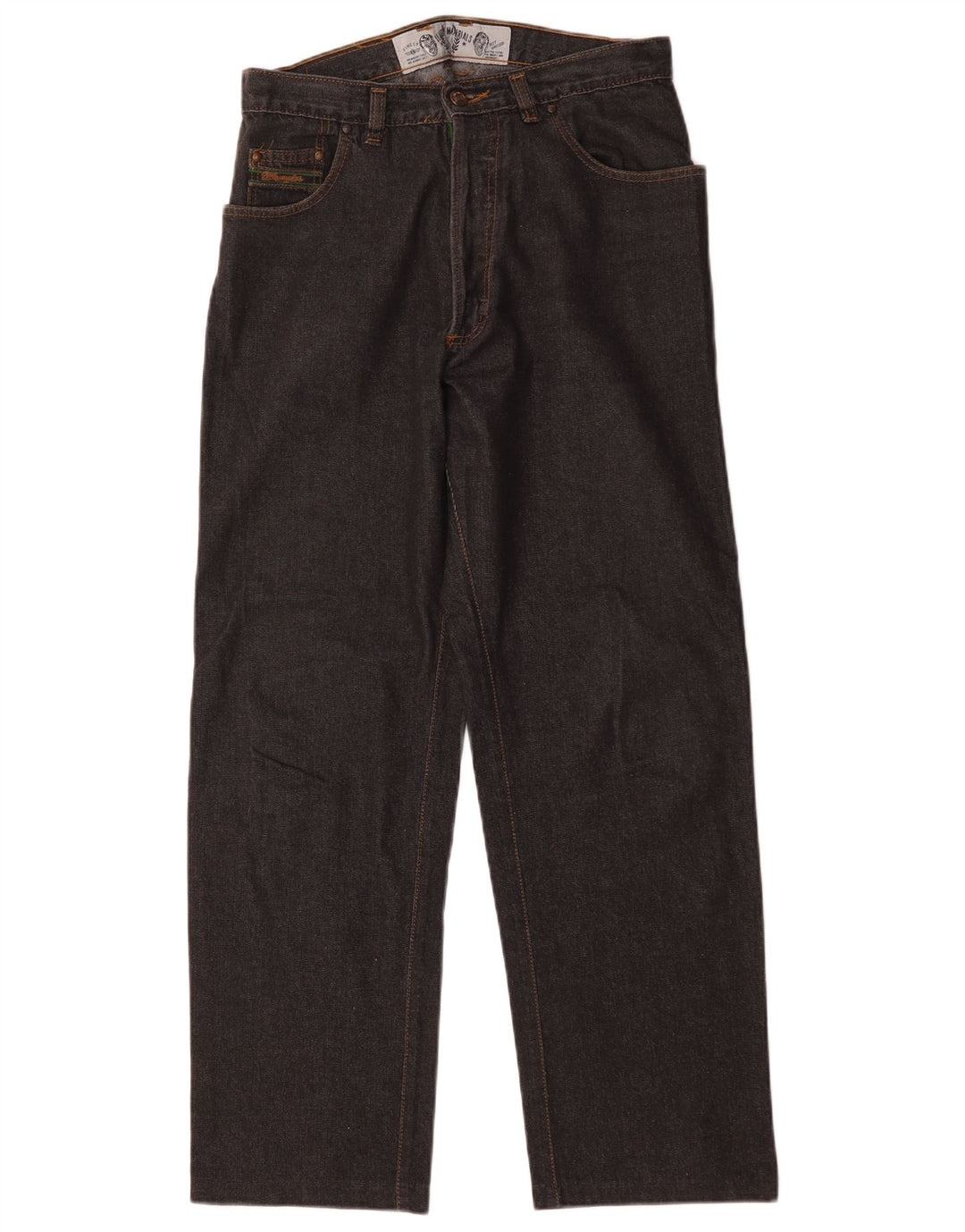 Wrangler Straight Jeans til mænd W32 L29 sort bomuld
