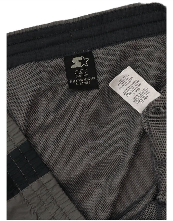 Starter Træningsdragt bukser til mænd Large Grå Colourblock Polyester