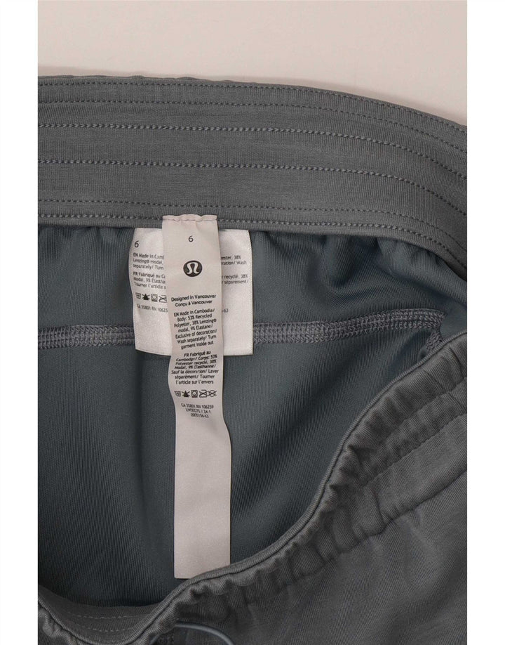 Lululemon Womens træningsdragt Bukser US 6 Medium Grey Polyester