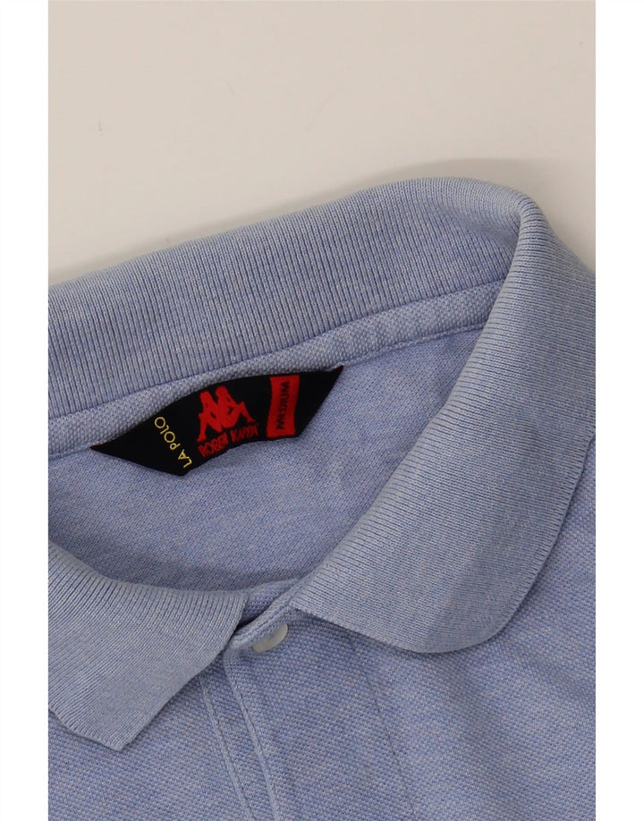 KAPPA Mens Polo Shirt Medium Blue Cotton Vintage Kappa and Second-Hand Kappa from Messina Hembry 